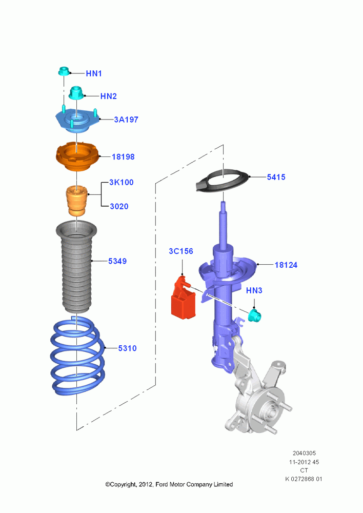 Front Suspension Struts and Springs
