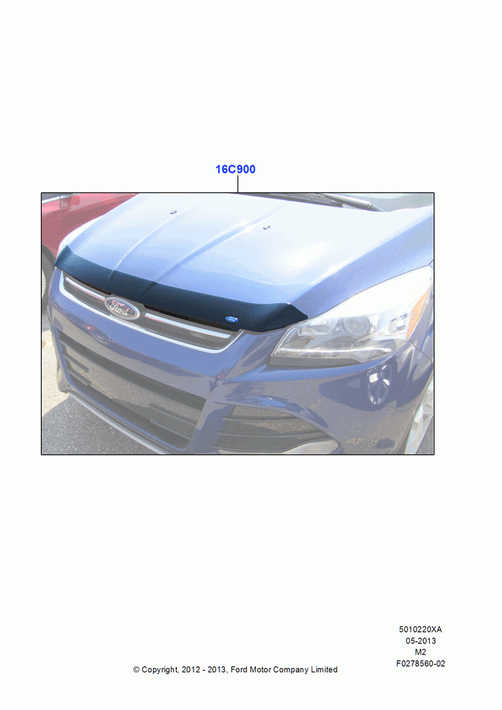 20XA - Hood and Related Parts, Accessory Hood Protector By Aeroskin; 09/APR/2012-21/MAR/2016