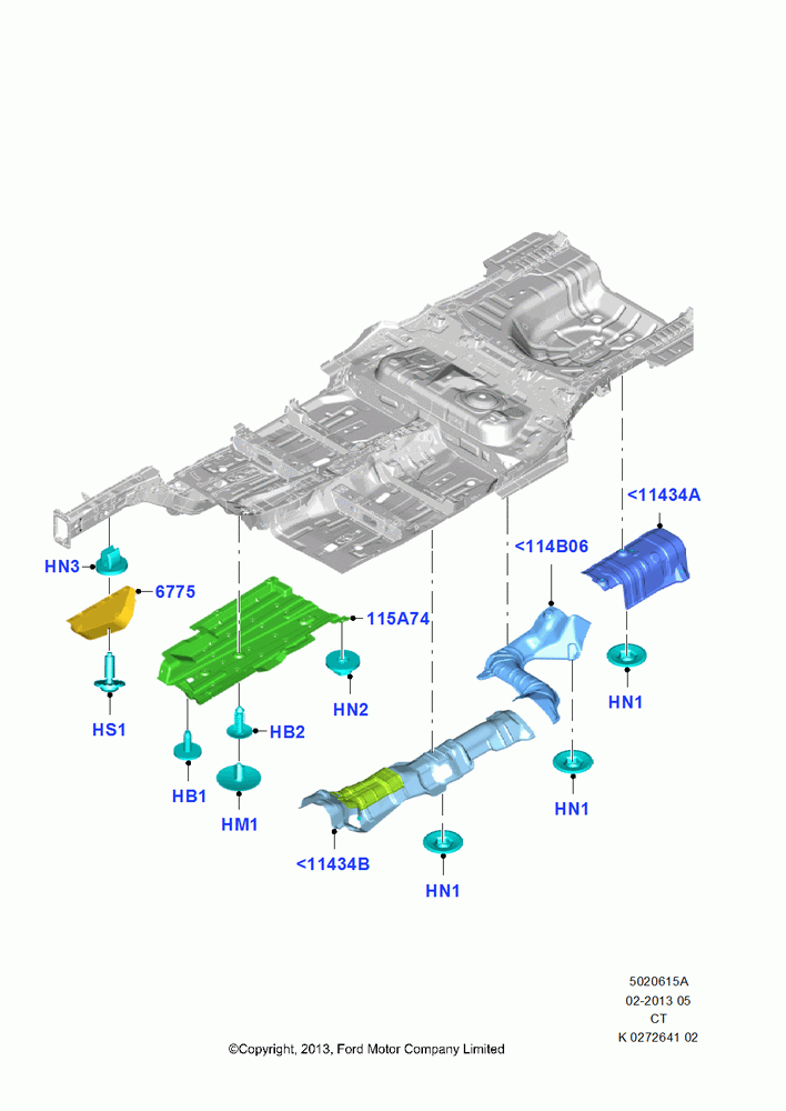 15A - Splash and Heat Shields; 29/APR/2013-01/AUG/2019