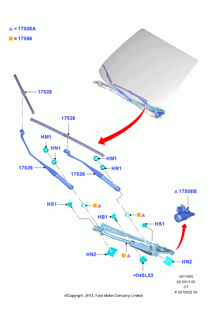 05 - Windshield Wiper; 29/APR/2013-01/AUG/2019