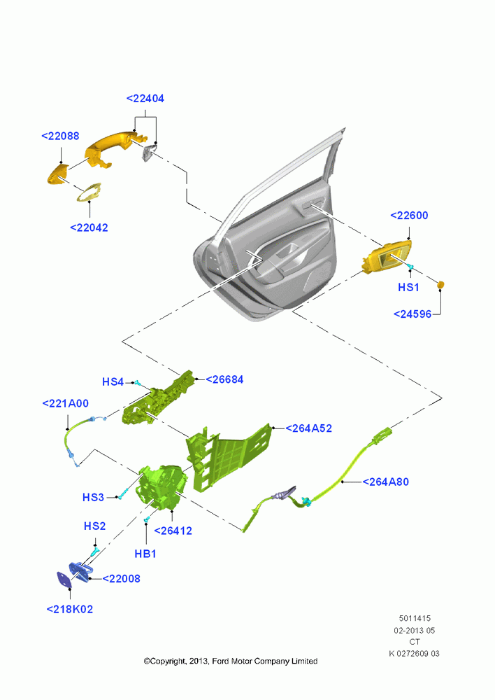 15 - Rear Door Lock Controls; 29/APR/2013-01/AUG/2019
