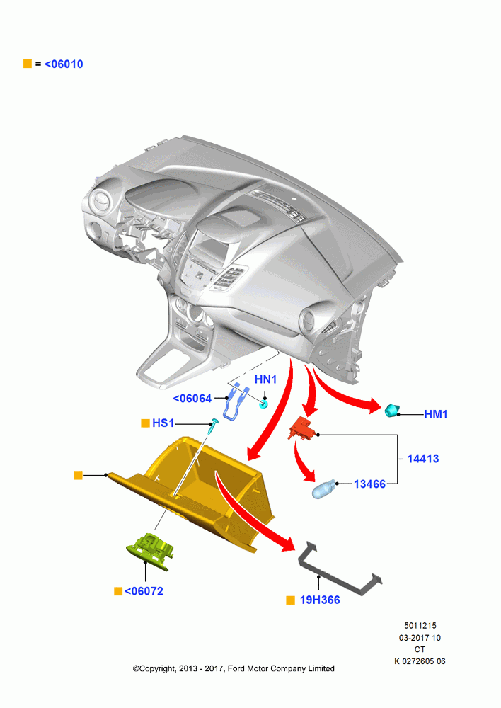15 - Glove Box; 29/APR/2013-01/AUG/2019