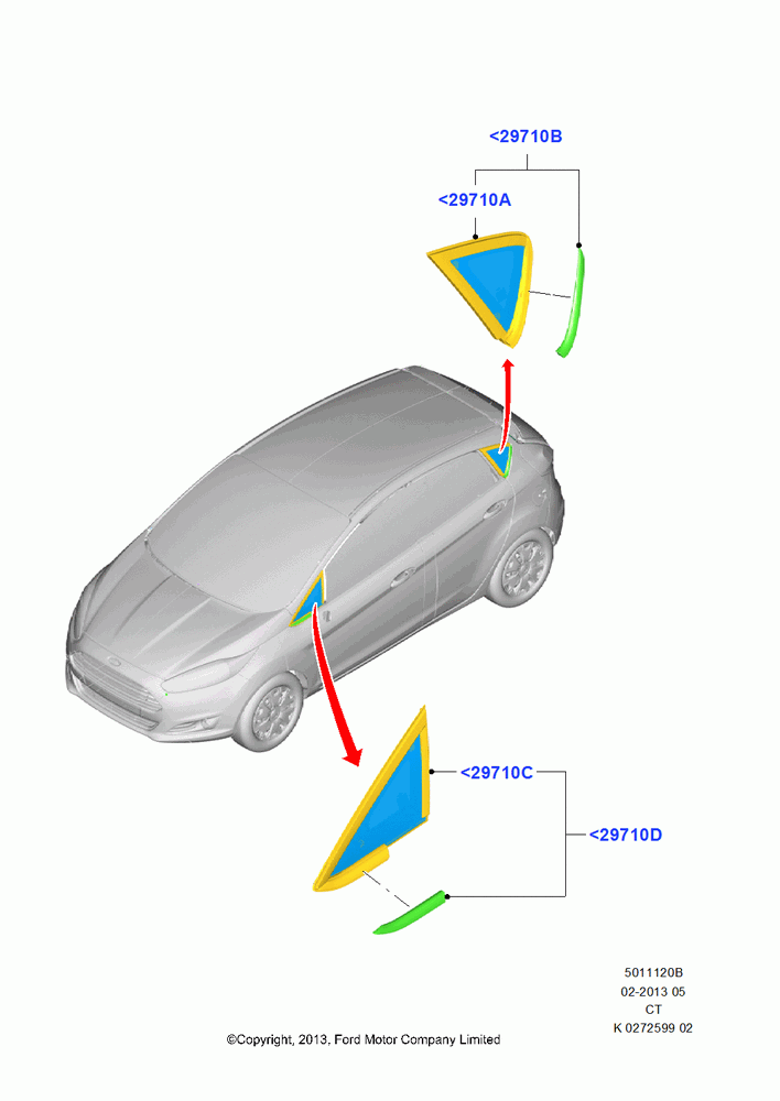 20B - Quarter Windows, 5 Door Sedan; 29/APR/2013-01/AUG/2019