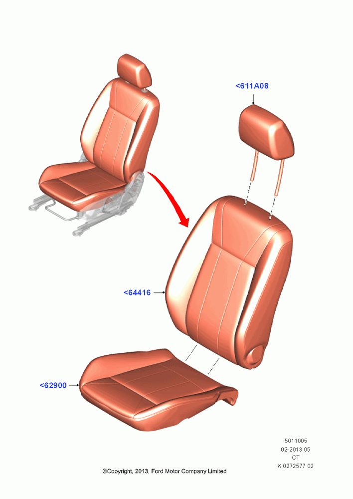 05 - Front Seat Covers; 29/APR/2013-01/AUG/2019