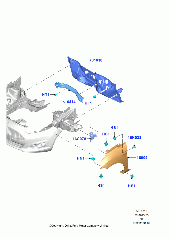 10 - Dash Panel and Front Fenders; 29/APR/2013-01/AUG/2019