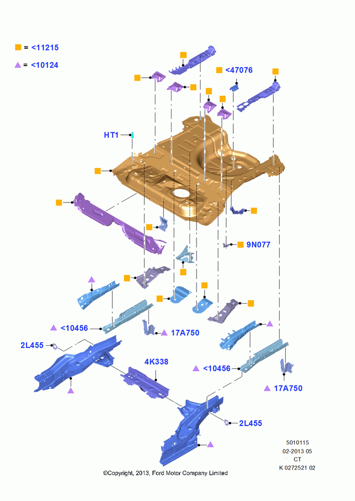 15 - Floor Pan - Center and Rear; 29/APR/2013-01/AUG/2019
