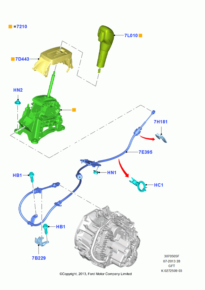 Gear Change-Automatic Transmission, 6 Speed Auto Trans GFT DPS6