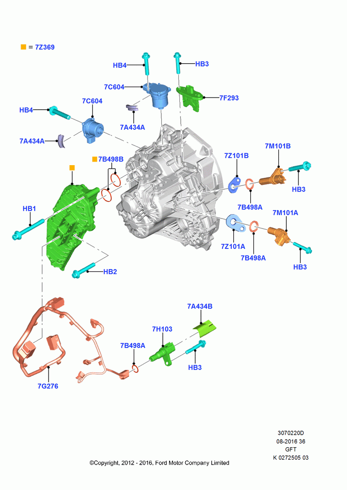 Transmission Modules and Sensors, 6 Speed Auto Trans GFT DPS6