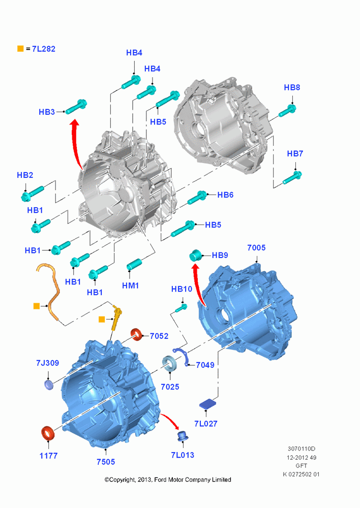 Transmission External Components, 6 Speed Auto Trans GFT DPS6