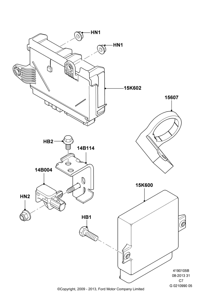 05B - Vehicle Modules and Sensors, (+)"CDN/PR/USA"; 01/APR/2009