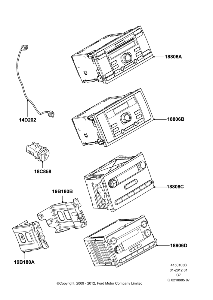 05B - Audio Equipment - Original Fit, (+)"CDN/PR/USA"; 01/APR/2009