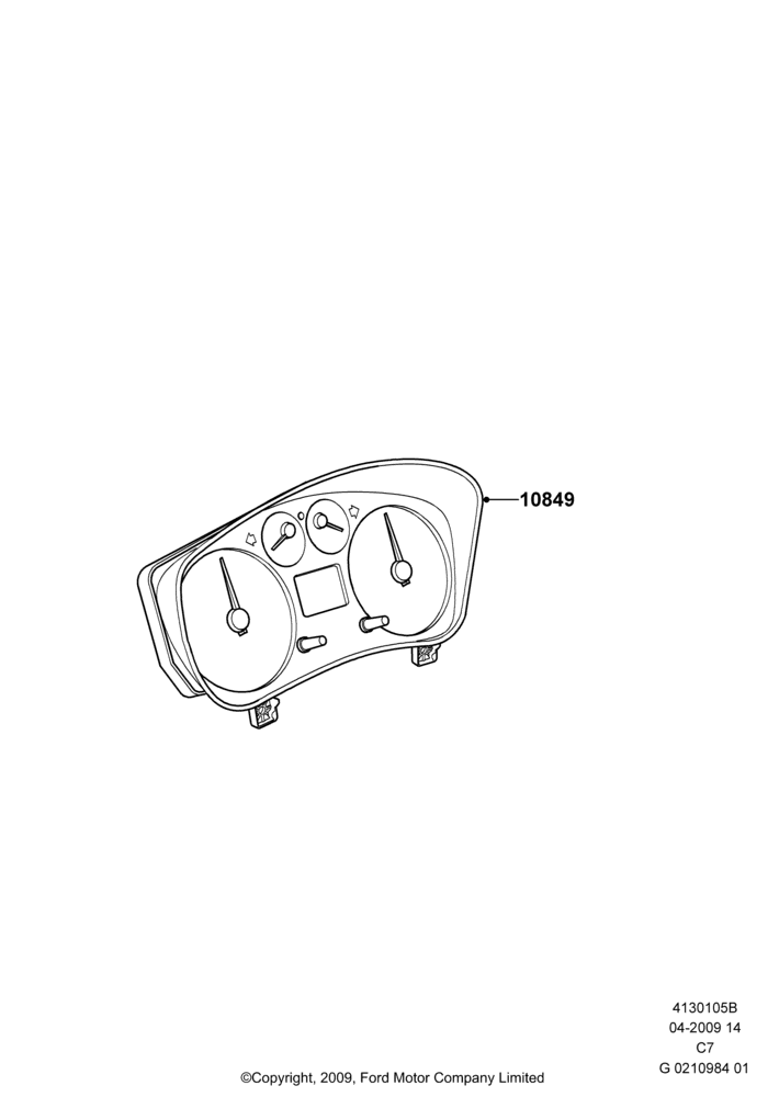 05B - Instrument Cluster, (+)"CDN/PR/USA"; 01/APR/2009