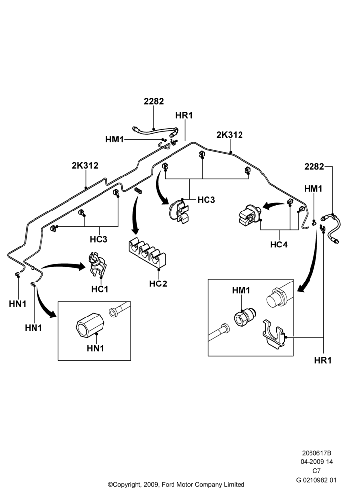 17B - REAR BRAKE LINES, (+)"CDN/PR/USA"; 01/APR/2009