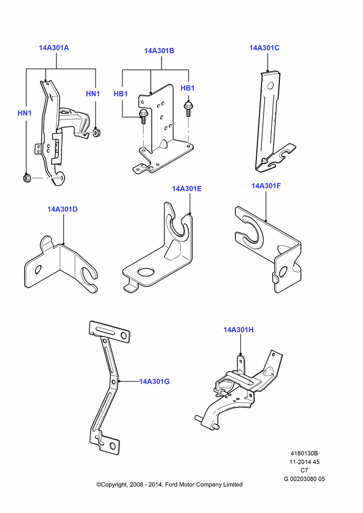 30B - Mountings - Modules, Sensors,Relays, (+)"CDN/PR/USA"; 01/APR/2009