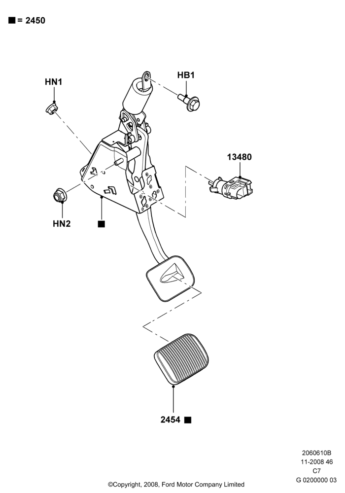 10B - Brake and Clutch Controls, (+)"CDN/PR/USA"; 01/APR/2009