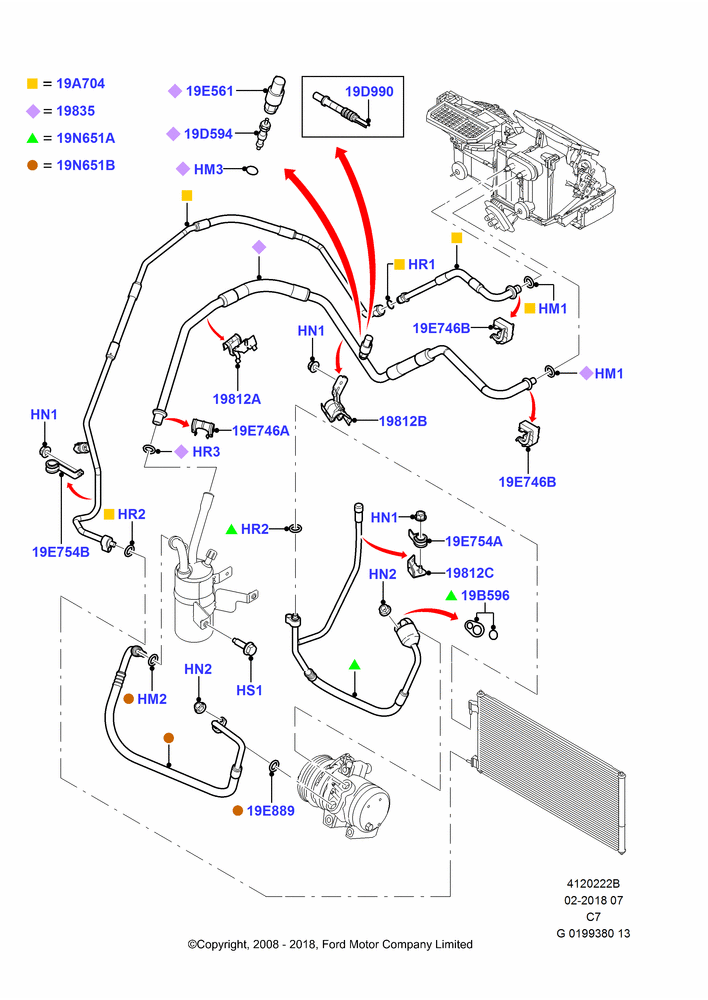 22B - Air Conditioning System, (+)"CDN/PR/USA"; 01/APR/2009