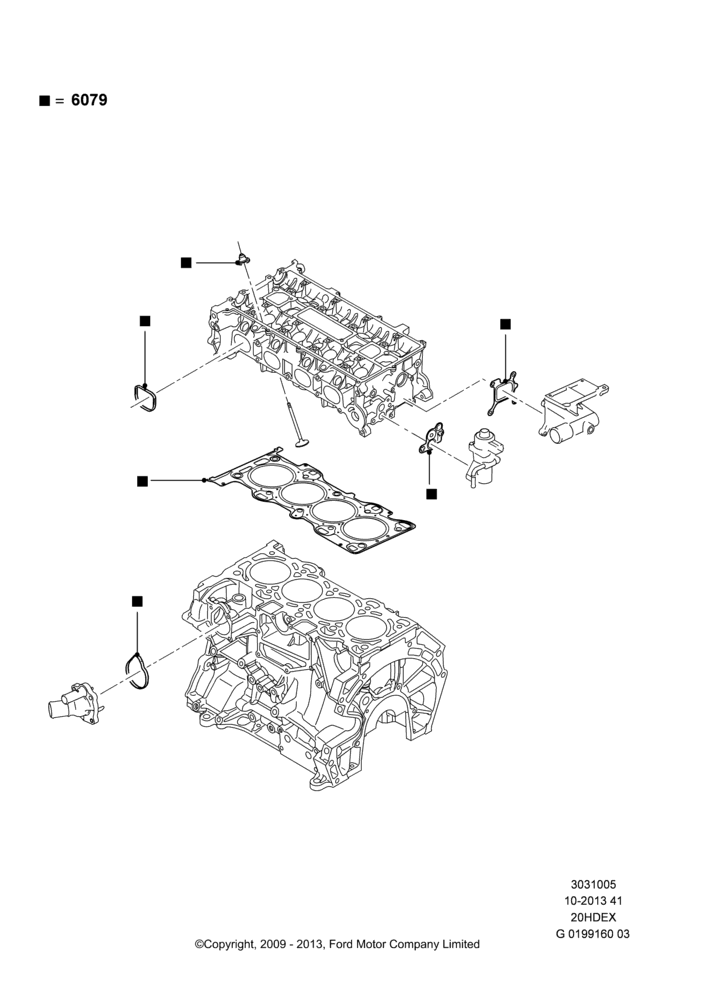 05 - Engine Gasket Kits, 2.0L Duratec HE (137PS); 01/APR/2009