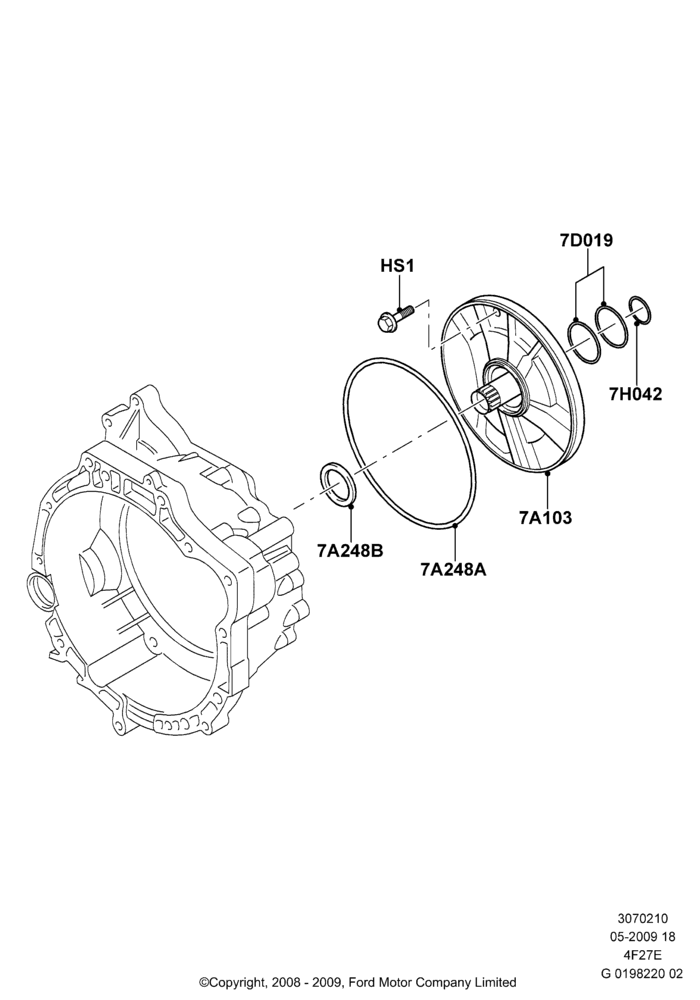 10 - Transmission Pump Assy, 4-Speed Automatic Transaxle - 4F27E; 01/APR/2009
