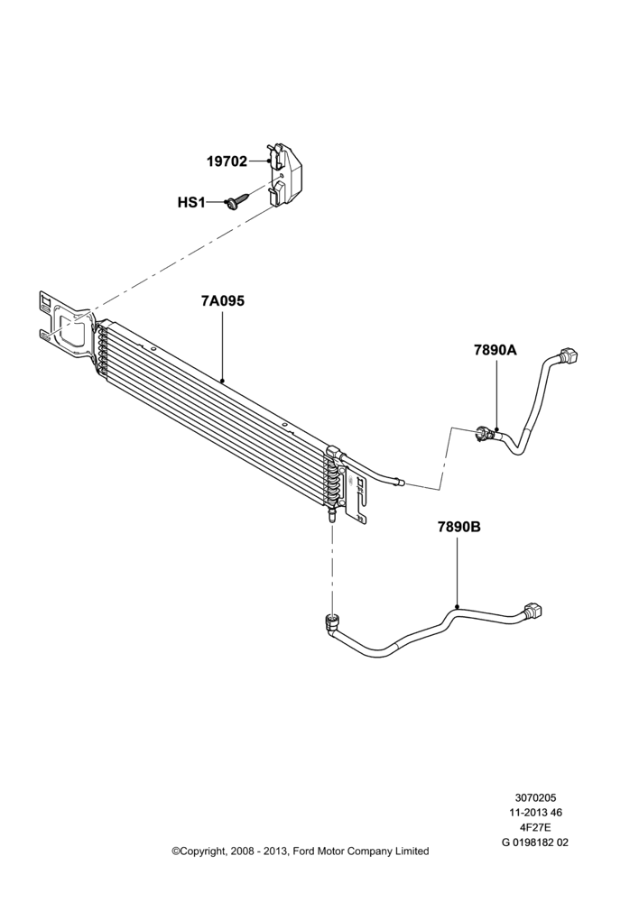05 - Transmission Cooling Systems, 4-Speed Automatic Transaxle - 4F27E; 01/APR/2009