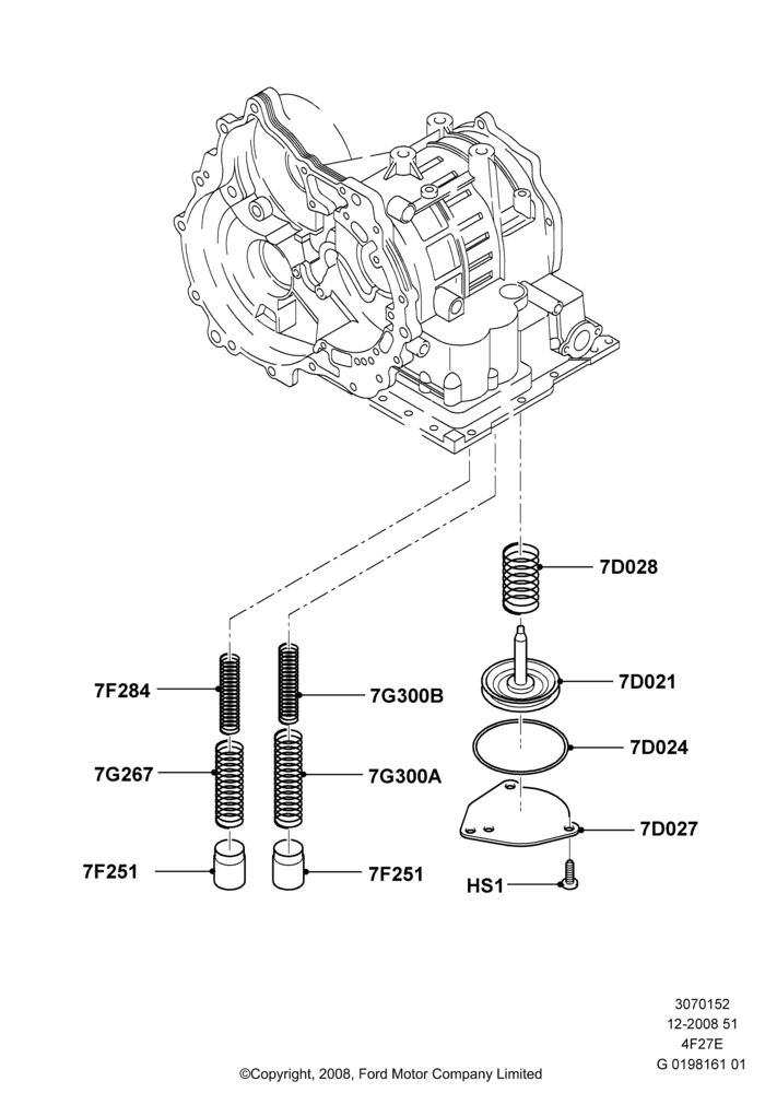 52 - Automatic Transmission Components, 4-Speed Automatic Transaxle - 4F27E; 01/APR/2009