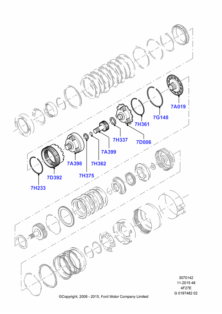 42 - Planetary Gear Sets, 4-Speed Automatic Transaxle - 4F27E; 01/APR/2009