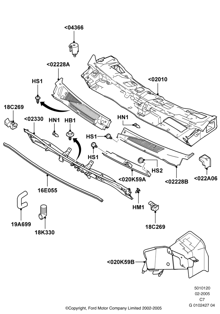20 - Cowl/Panel and Related Parts; 20/MAY/2002