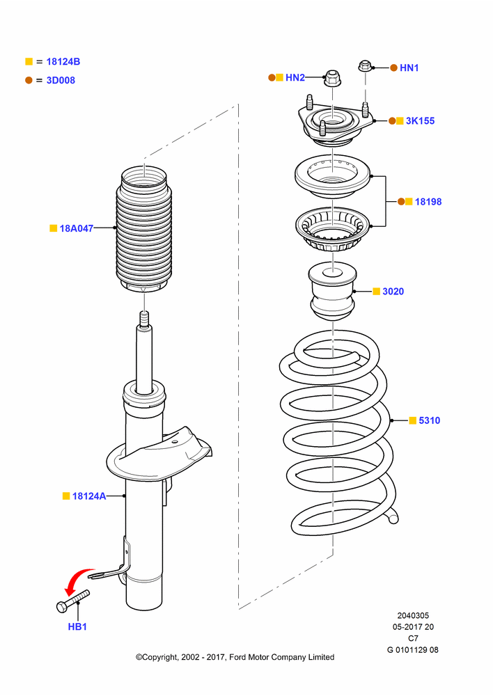 05 - Front Suspension Struts and Springs; 20/MAY/2002