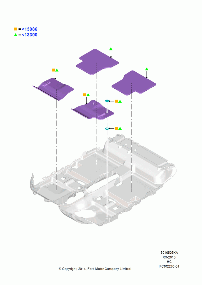 05XA - Floor Trim, Accessory; 30/SEP/2013-04/JUL/2016