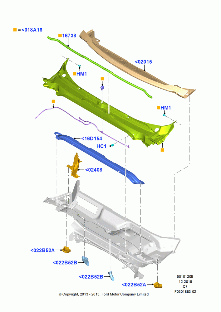 20B - Cowl/Panel and Related Parts; 01/OCT/2013