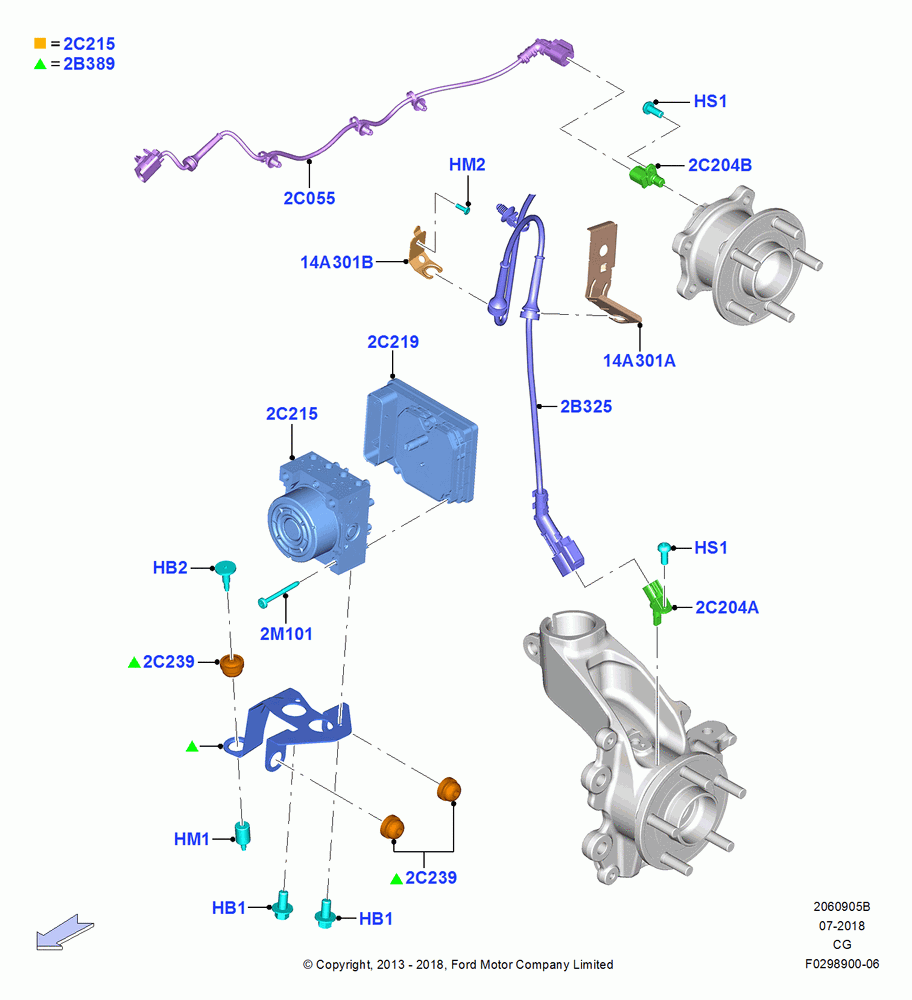 05B - Anti-Lock Braking System, (+) "NA Market "; 08/JUL/2013-26/APR/2018