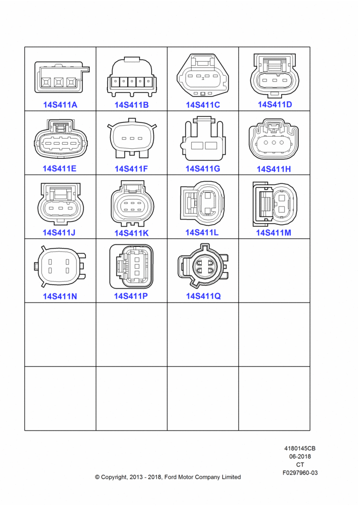 45CB - Pigtail Wiring Kits, Page B, Sensors; 29/APR/2013-01/AUG/2019