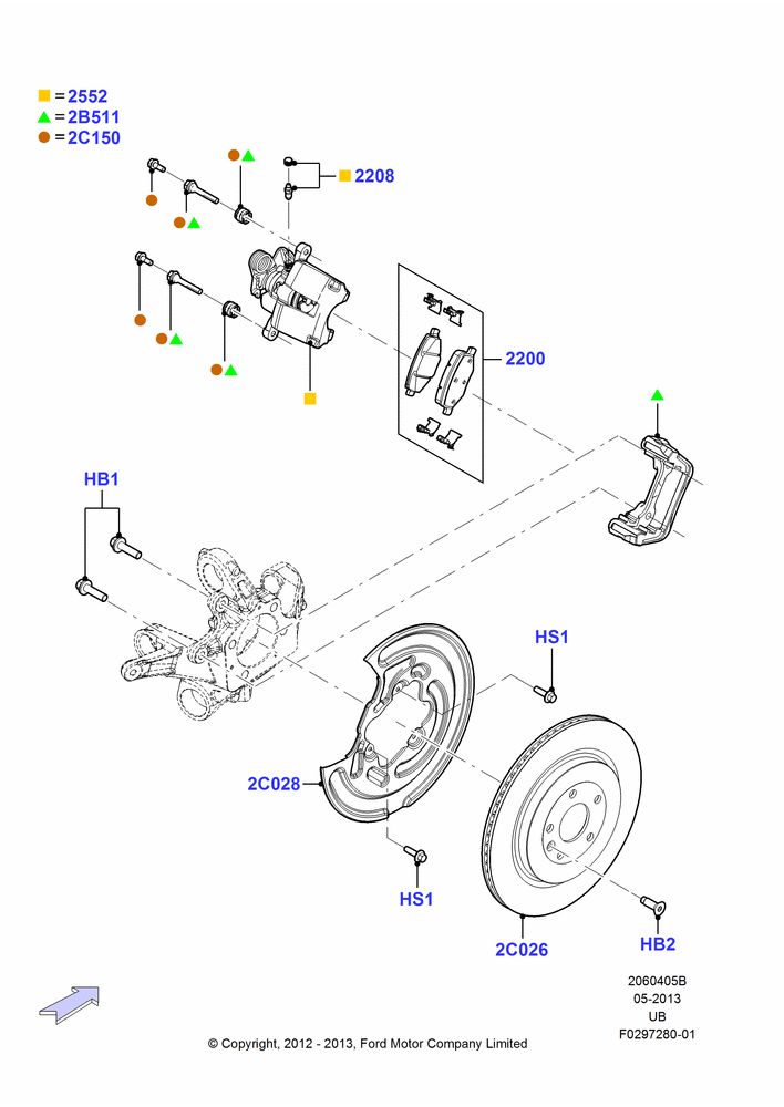 Rear Brake Discs and Calipers, Heavy Duty Fr/Rr Calipers And Pads, With Non Painted Brake Calipers