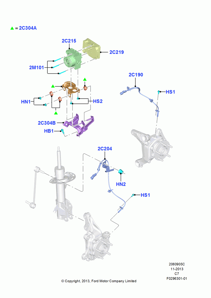 05C - Anti-Lock Braking System, 1.6L PI TC I4 ETHNL, 2.5L Duratec (110kW/150PS), 1.5L GTDI I4, Flatrock Assembly Plant - USA, LHD 4WD (FTD), 2.0L EcoBoost (240PS); 08/JUL/2013-18/JAN/2014