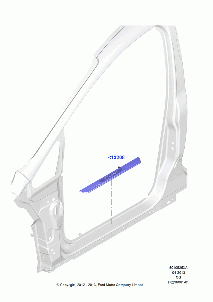 25XA - Side Trim, (+) "NA Market ", Accessory; 23/JUL/2012-26/APR/2018