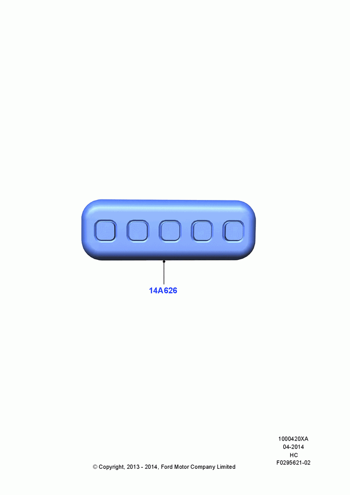 20XA - Accessory Anti-Theft Devices, Accessory Wireless Key Pad; 30/SEP/2013-16/AUG/2019