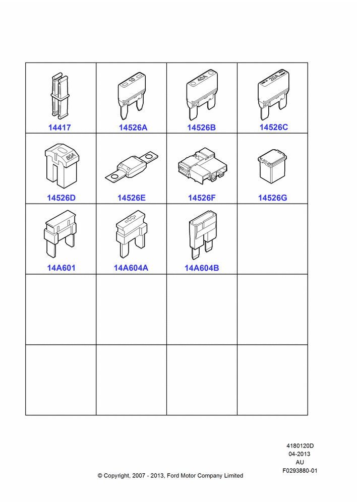 20D - Fuses, Holders and Circuit Breakers, Fuses, Circuit Breakers And Circuit Components; 27/AUG/2007-07/DEC/2010