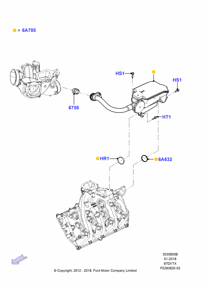 05B - Emission Control - Crankcase, 6.7L 4V V8 T/C Diesel; 22/OCT/2012-05/JUL/2016