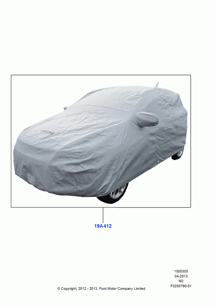 05XA - Appearance And Maintenance Aids, Vehicle Cover; 09/APR/2012-13/AUG/2019