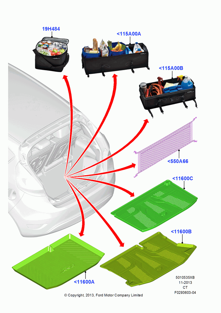 35XB - Load Compartment Trim, 5 Door Sedan, Accessory; 29/APR/2013-02/JUN/2014
