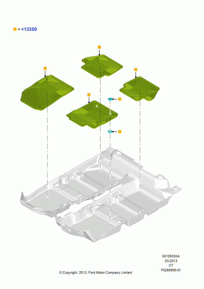 05XA - Floor Trim, Accessory; 29/APR/2013-01/AUG/2019