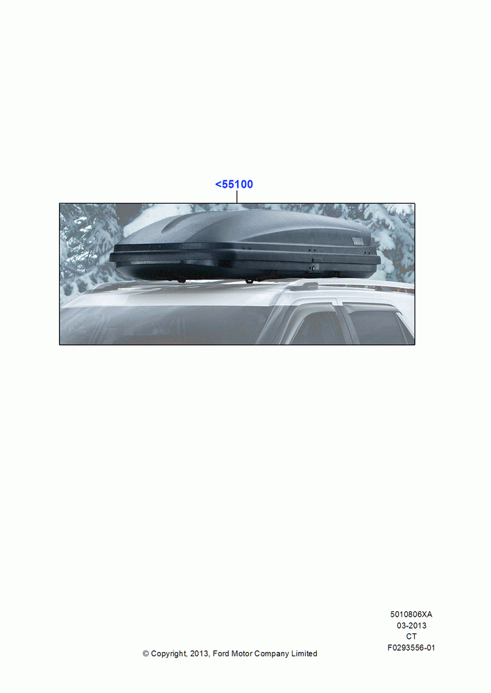 06XA - Accessory Roof Rack Mounting Kits, Accessory, Cargo Box; 29/APR/2013-01/AUG/2019
