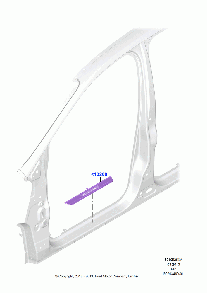 25XA - Side Trim, Accessory; 09/APR/2012-13/AUG/2019