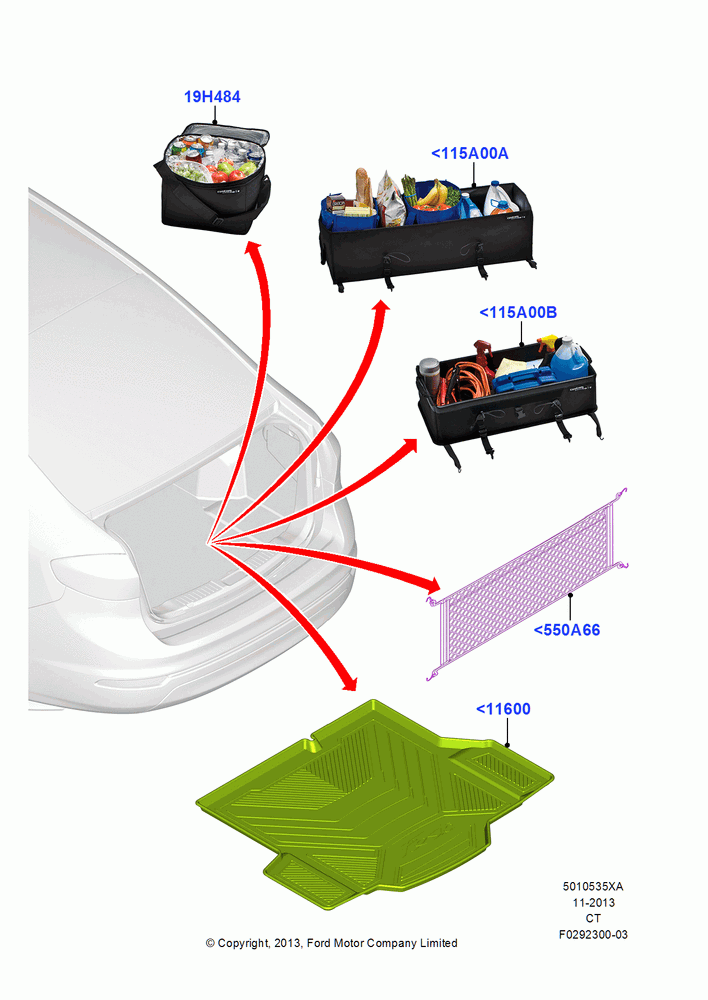 35XA - Load Compartment Trim, 4 Door Sedan, Accessory; 29/APR/2013-02/JUN/2014