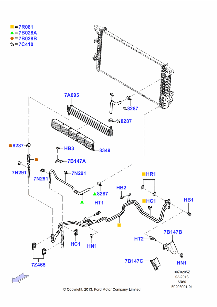 Transmission Cooling Systems, MOD 5.0L-4V DOHC SEFI NA, With Super Engine Cooling System