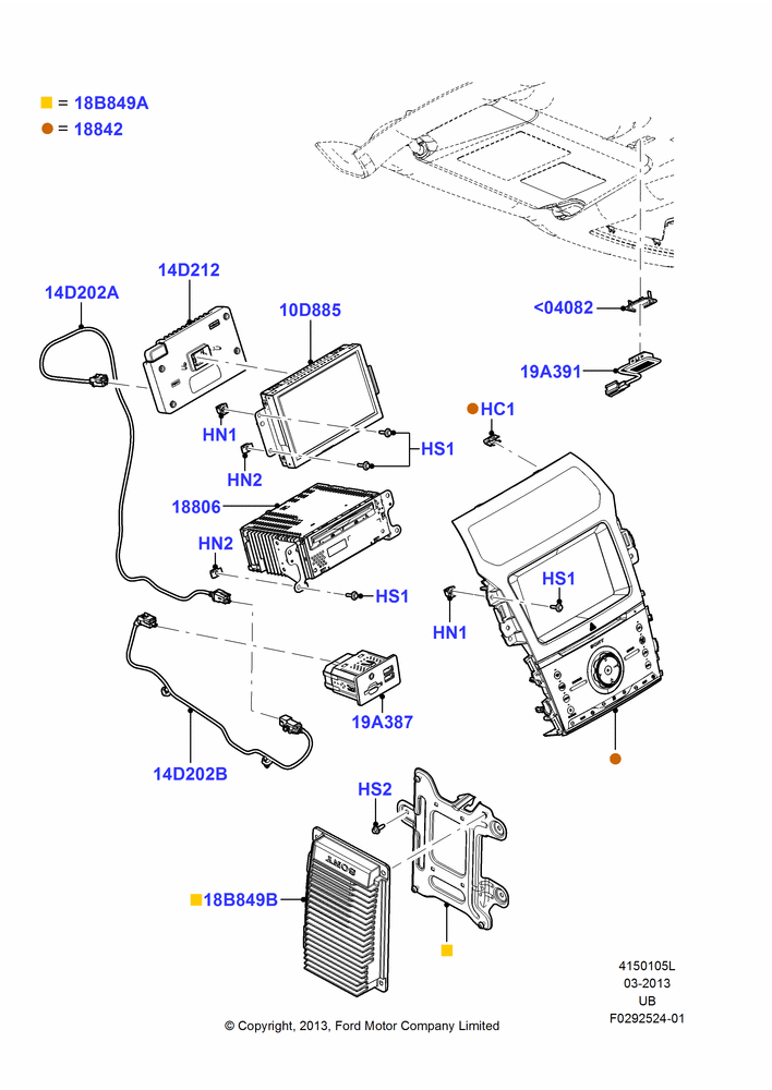 05L - Audio Equipment - Original Fit, Human Machine Interface 4; 03/JUN/2013-04/MAY/2015