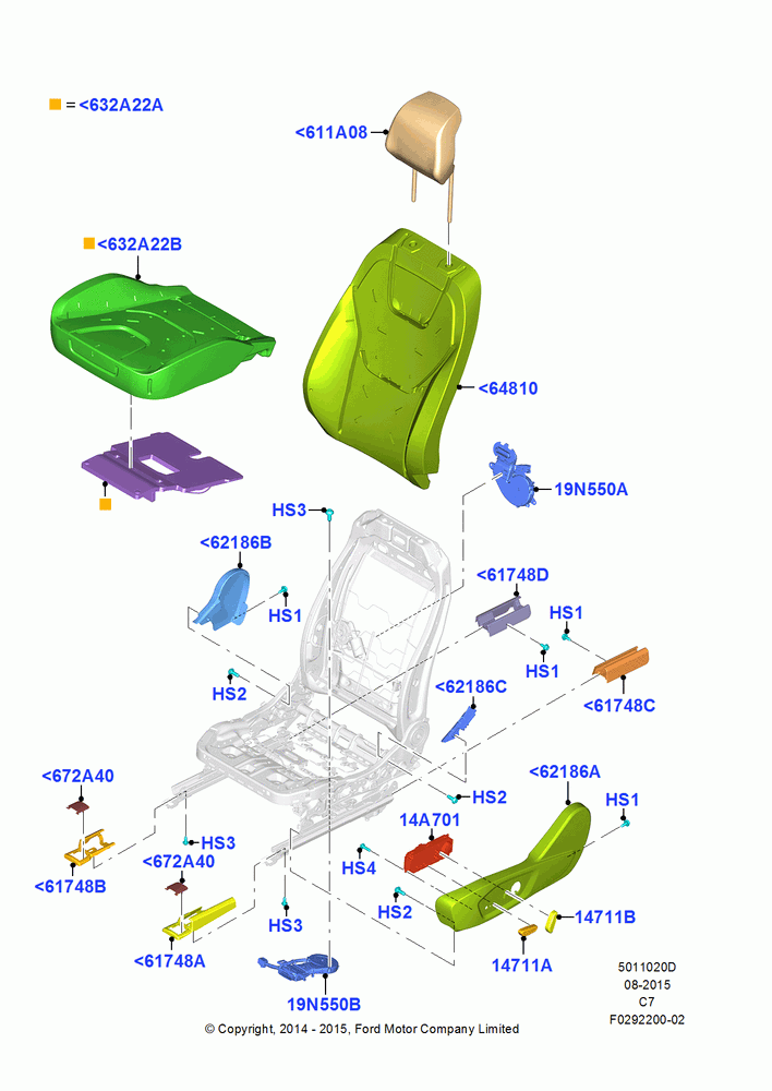 20D - Front Seat Pads/Valances & Heating, Sports Front Seat, With Drivers Heated And Cooled Seat; 04/NOV/2013