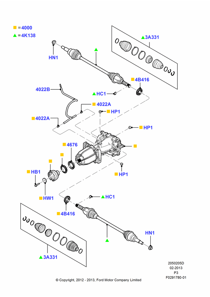05D - Rear Axle, 4WD; 03/DEC/2012