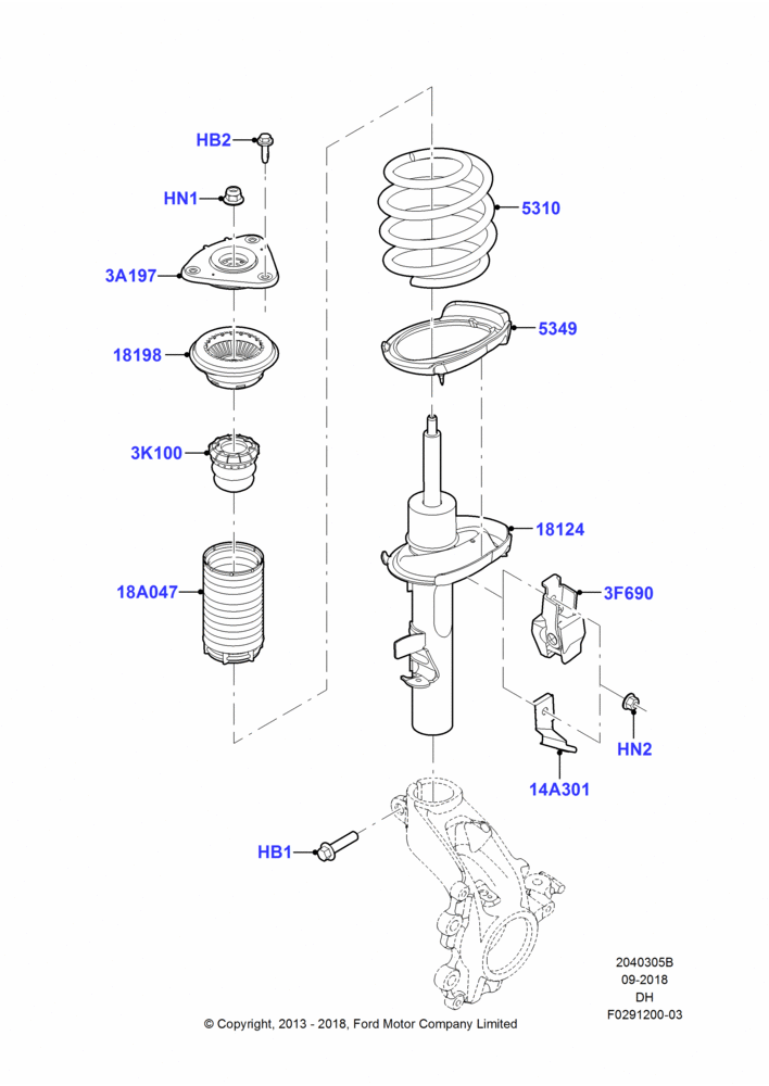 05B - Front Suspension Struts and Springs; 18/AUG/2012-08/JUL/2013