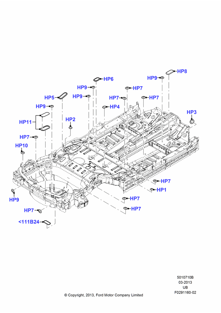 10B - Plugs - Floor Pan; 18/JUL/2011-03/MAR/2019
