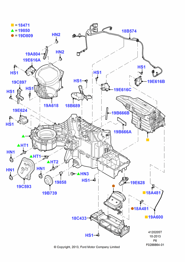 05T - Heater/Air Cond.External Components, Human Machine Interface 4; 28/OCT/2013-23/DEC/2014